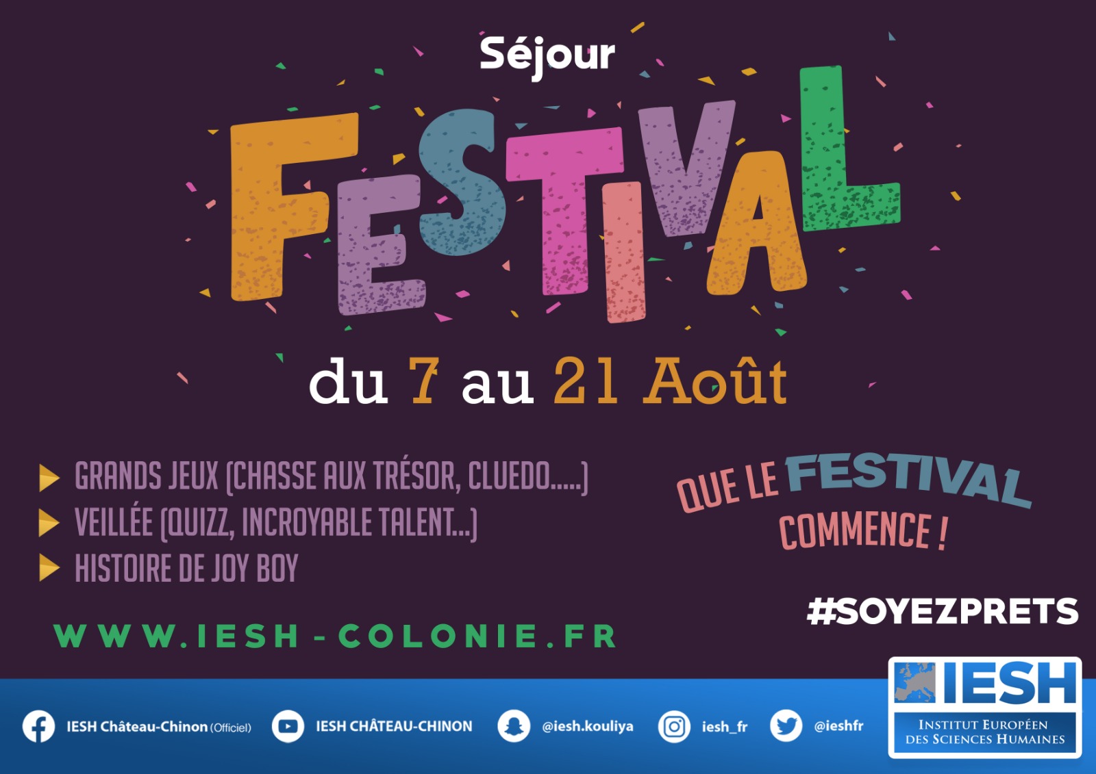 Séjour Festival